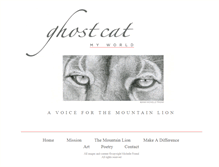 Tablet Screenshot of ghostcatmyworld.com